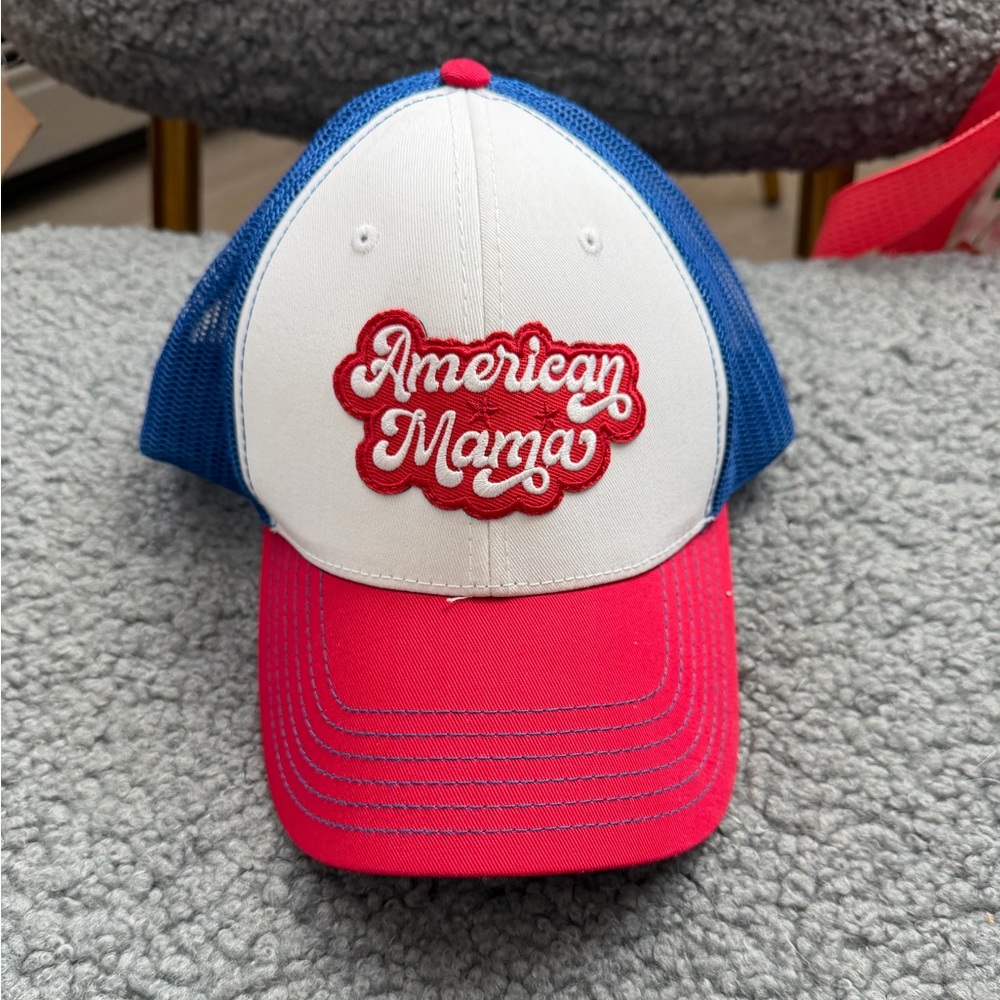 American Mama Red, White & Blue Trucker Hat